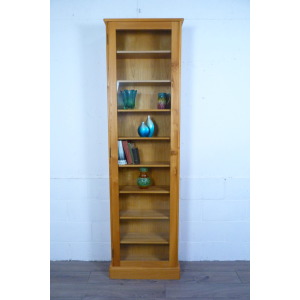 Tall Elm Mid-Century Glazed Display Bookcase