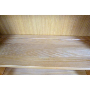 Tall Elm Mid-Century Glazed Display Bookcase
