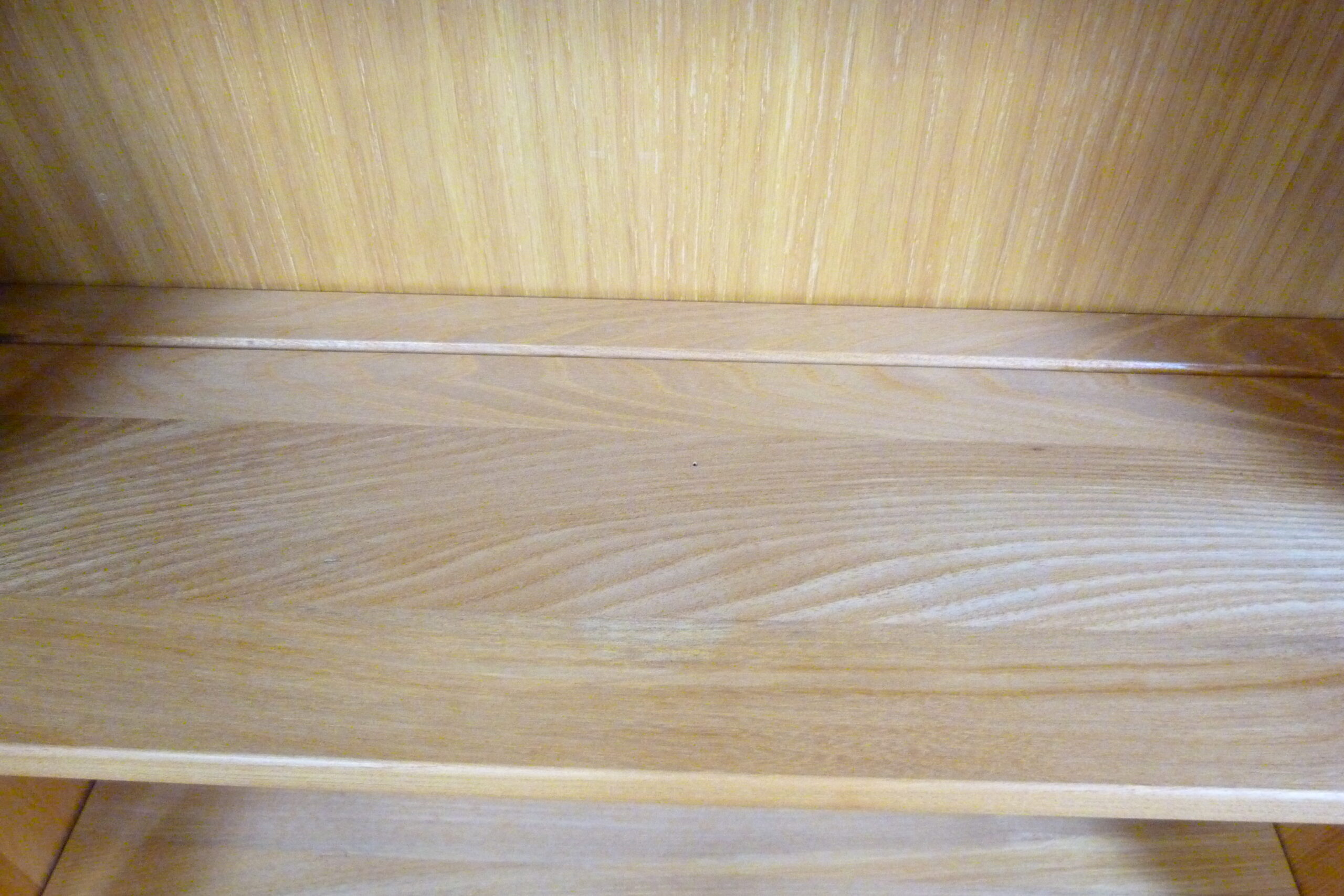 Tall Elm Mid-Century Glazed Display Bookcase