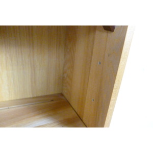 Tall Elm Mid-Century Glazed Display Bookcase