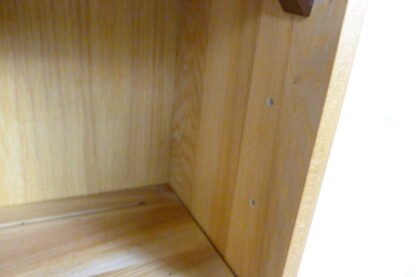 Tall Elm Mid-Century Glazed Display Bookcase - Image 9