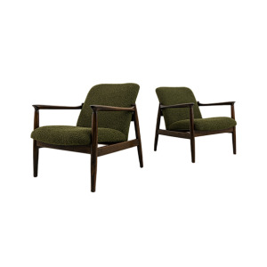 Pair Of Vintage Armchairs By Edmund Homa, Poland, 1960s