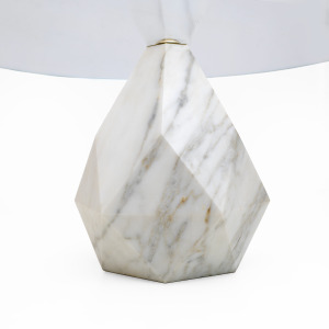 Mid Century Modern Italian Carrara Marble Coffee Table, 1970s, Two Available