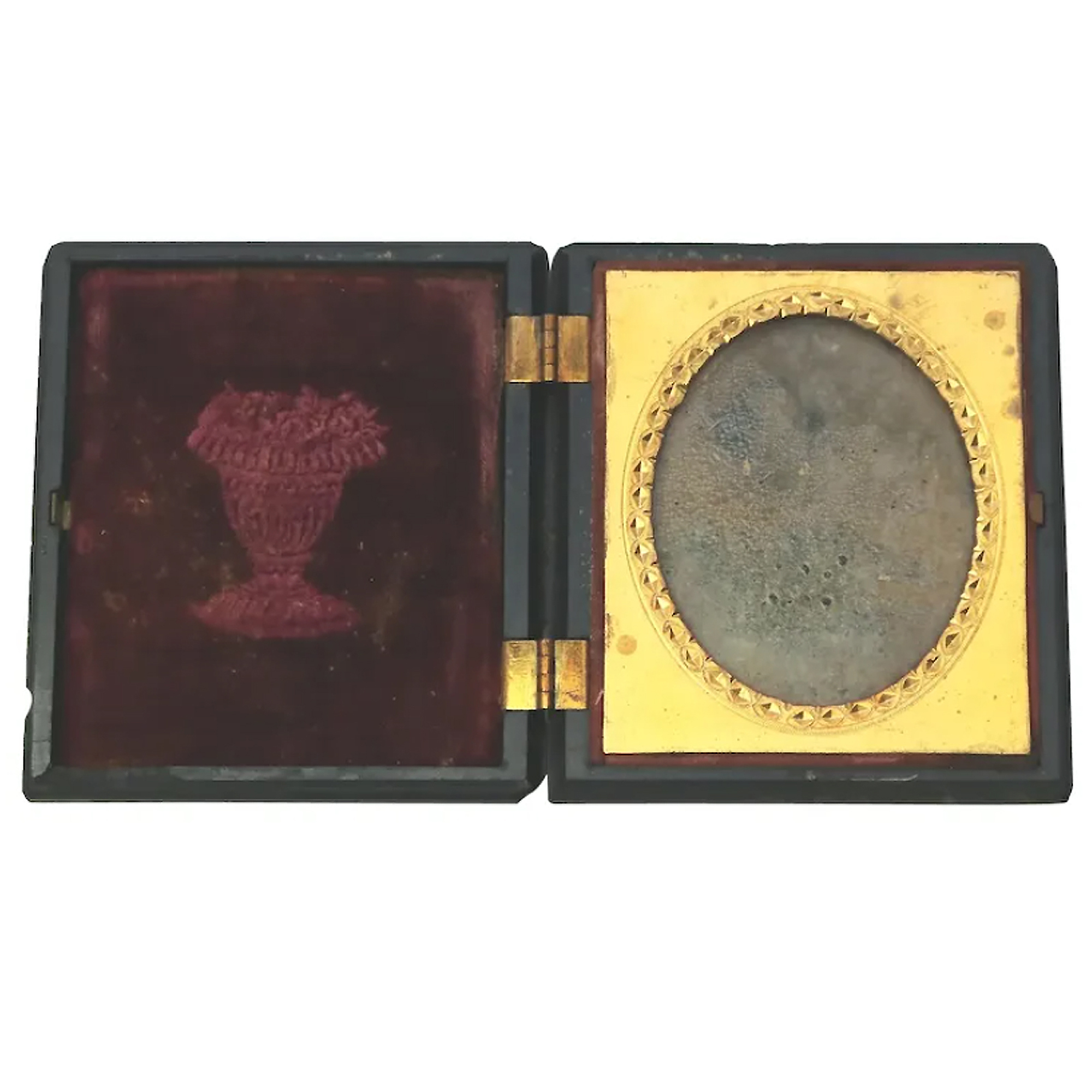 An antique thermoplastic union Case & Daguerreotype C.1850's