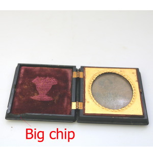 An antique thermoplastic union Case & Daguerreotype C.1850's