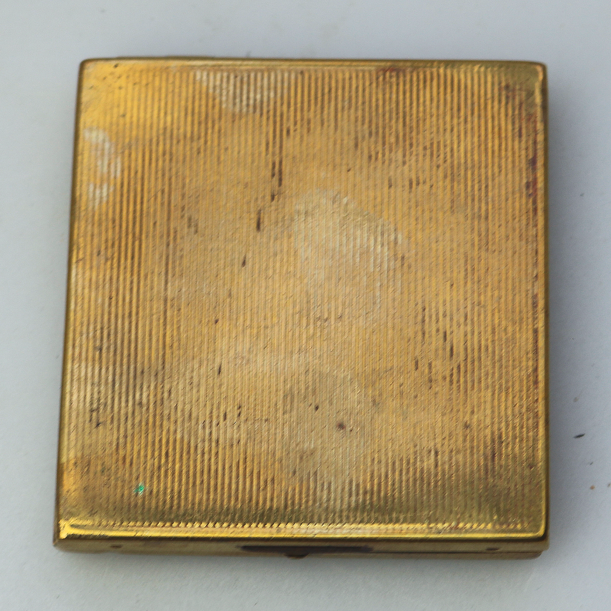 An extremely rare antique novelty suitcase enamel Compact Powder Box C.early 20thC