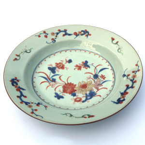 An early 18thC antique Chinese hand-painted porcelain Imari Bowl C.1740