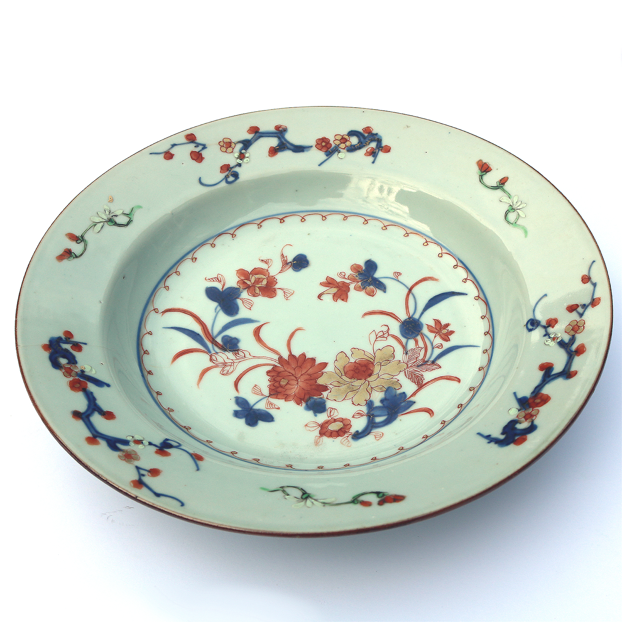 An early 18thC antique Chinese hand-painted porcelain Imari Bowl C.1740