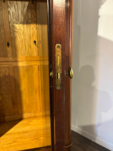 Antique Continental Walnut & Mahogany Wardrobe