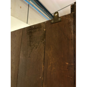 Antique Mahogany Corner Display Cabinet