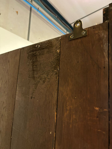 Antique Mahogany Corner Display Cabinet