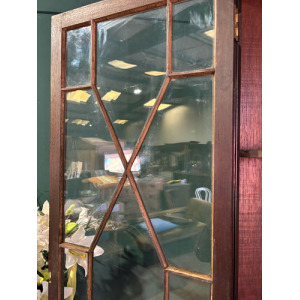 Antique Mahogany Corner Display Cabinet