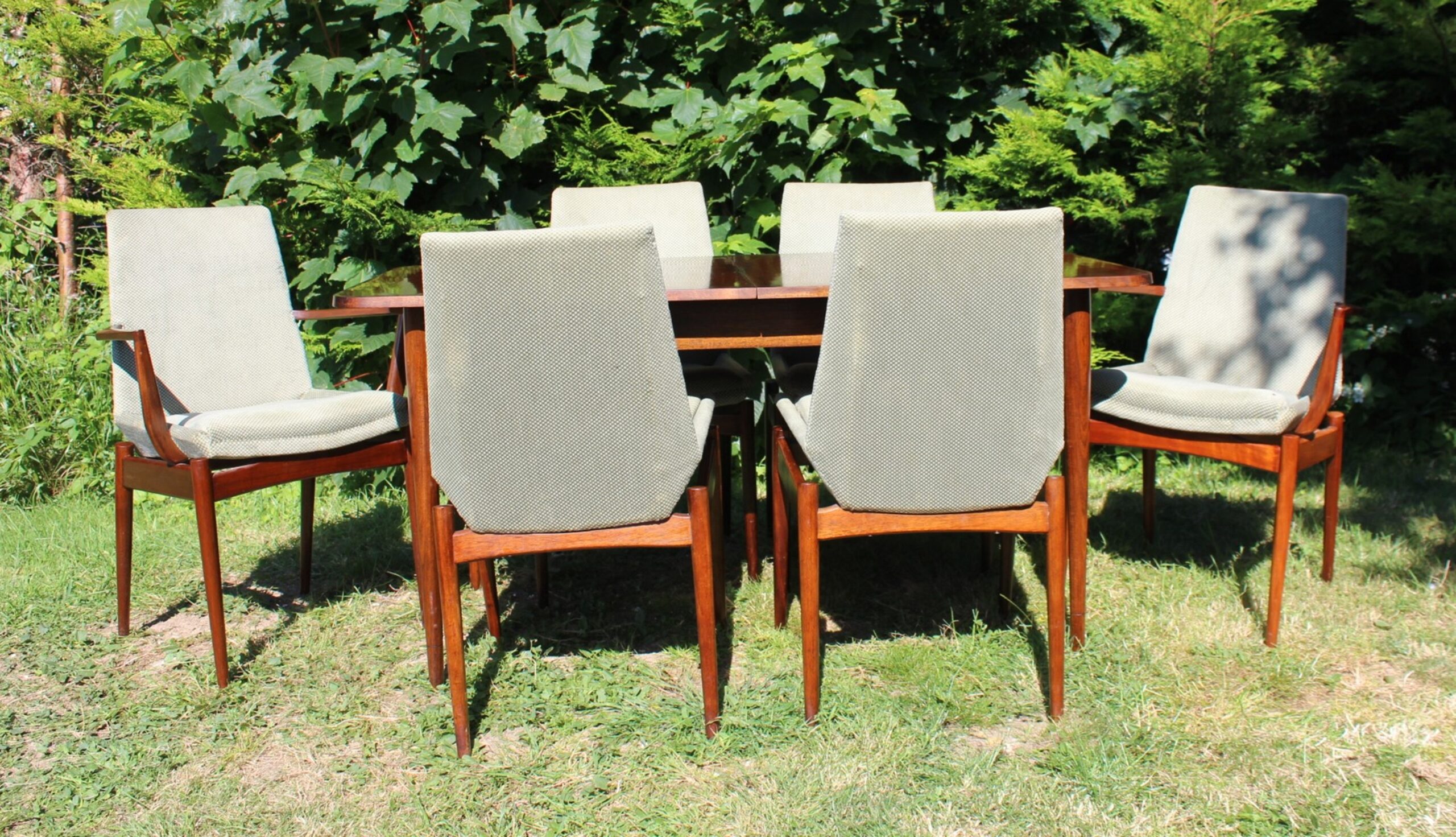 Mid Century Rosewood Dining Table and Chairs by Robert Heritage for Archie Shine