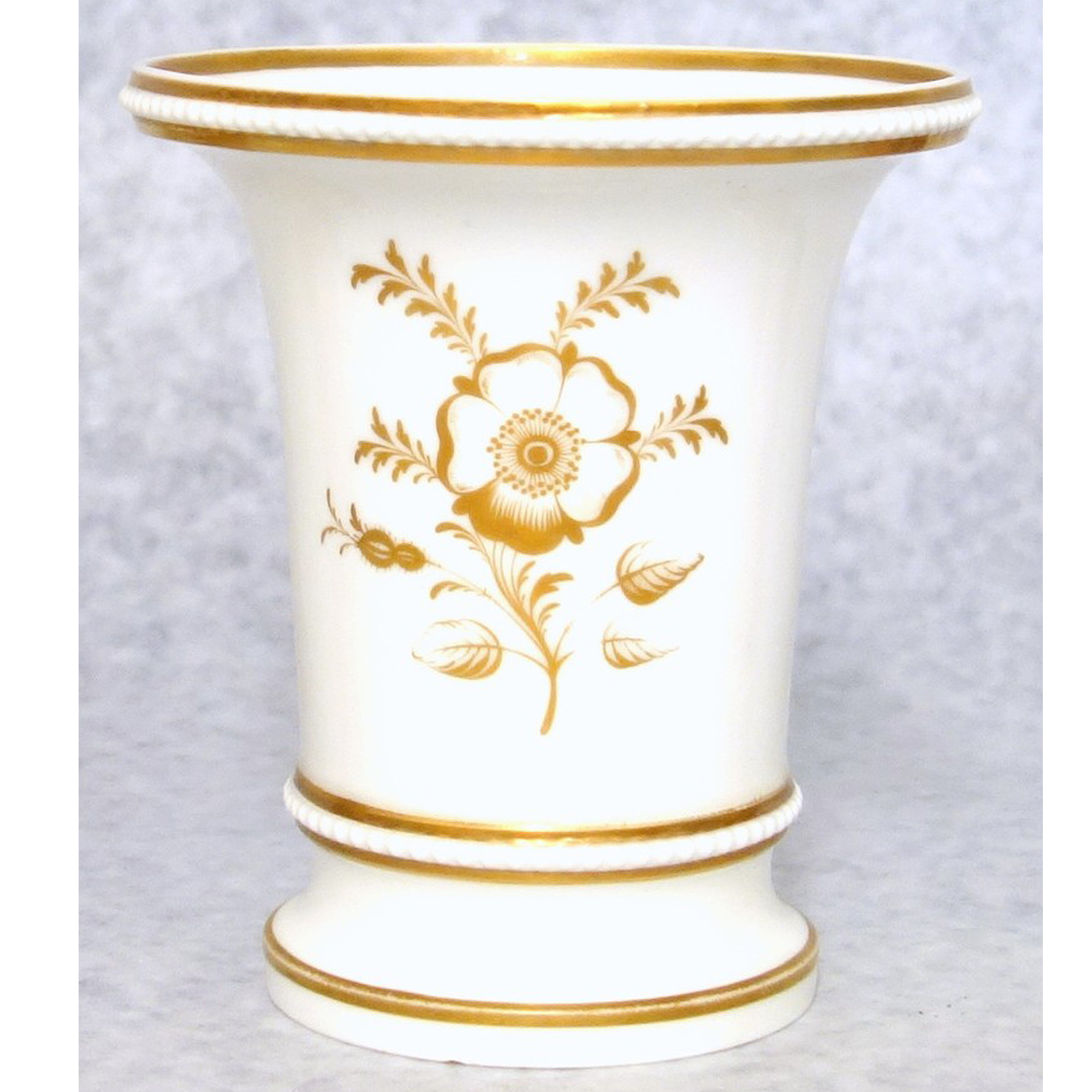 Unusual & scarce antique Regency Bat printed Huntsman porcelain Spill Vase C.early 19thC