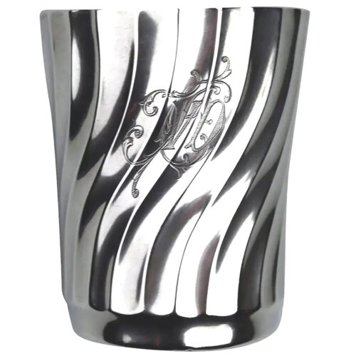 A good and attractive antique 950 sterling solid silver French Beaker C.19thC