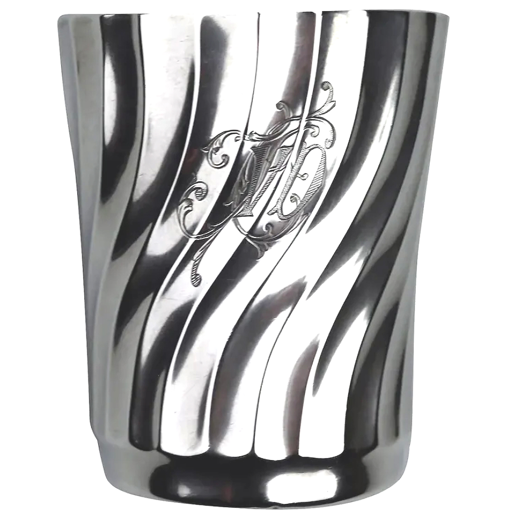 A good and attractive antique 950 sterling solid silver French Beaker C.19thC