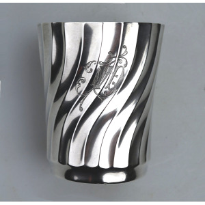 A good and attractive antique 950 sterling solid silver French Beaker C.19thC