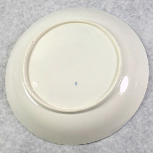 Extra large antique Georgian Caughley porcelain Nankin Saucer Dish 22 cm C.18thC