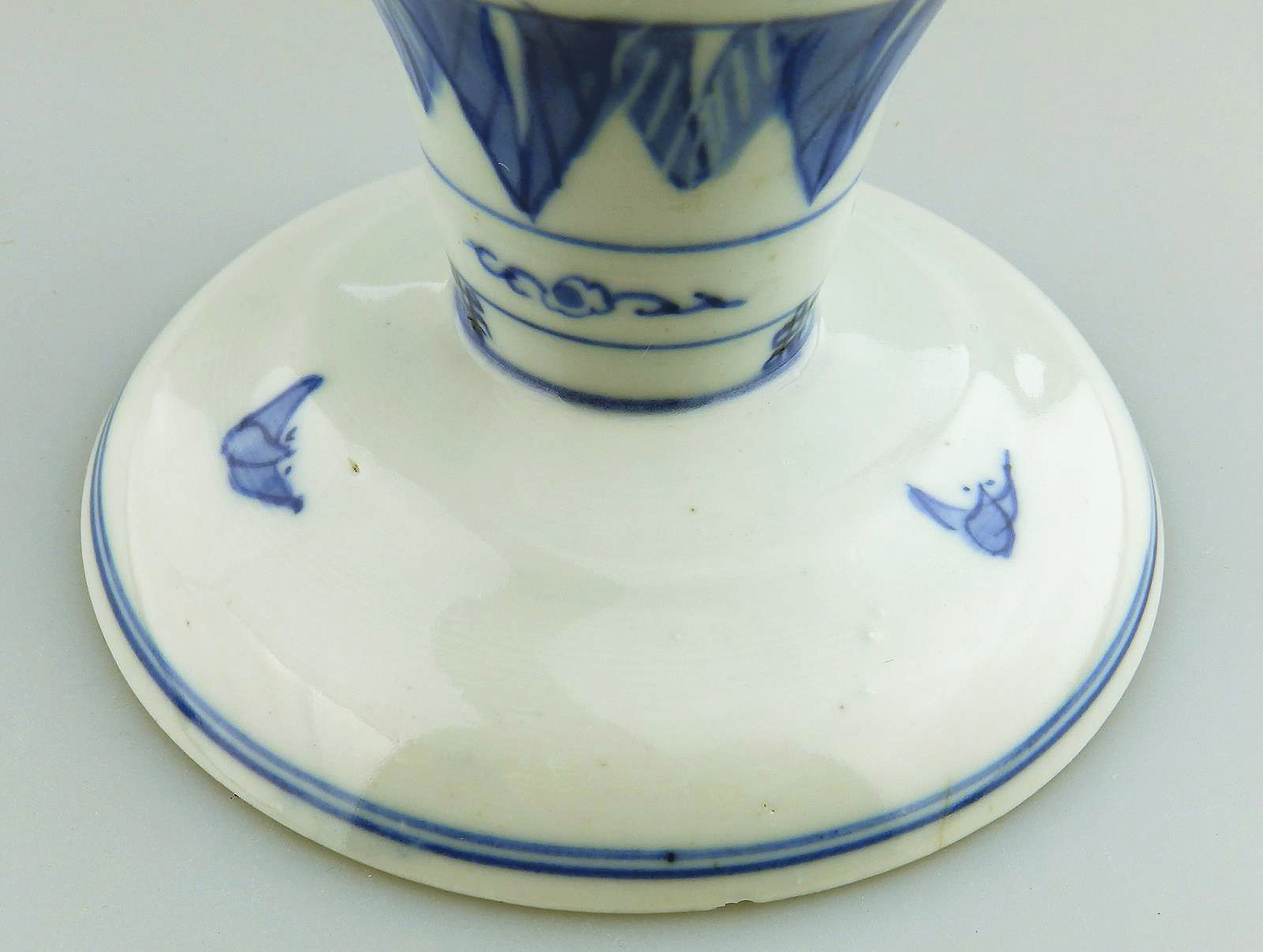An attractive antique Chinese porcelain 4-character Qing Tazza / Comport C.19thC