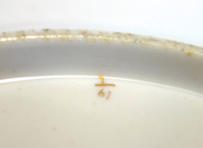 A fine antique John Rose Coalport hockey sticks porcelain David Evans Plate C.1820 - Image 3