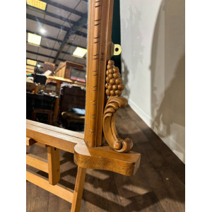 Contemporary Pine Dome Top Mirror