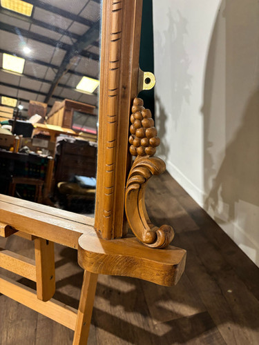 Contemporary Pine Dome Top Mirror