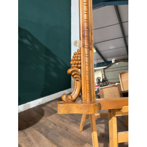 Contemporary Pine Dome Top Mirror