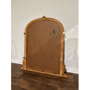 Contemporary Pine Dome Top Mirror