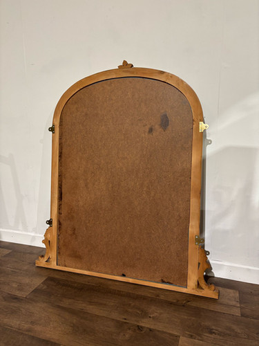 Contemporary Pine Dome Top Mirror