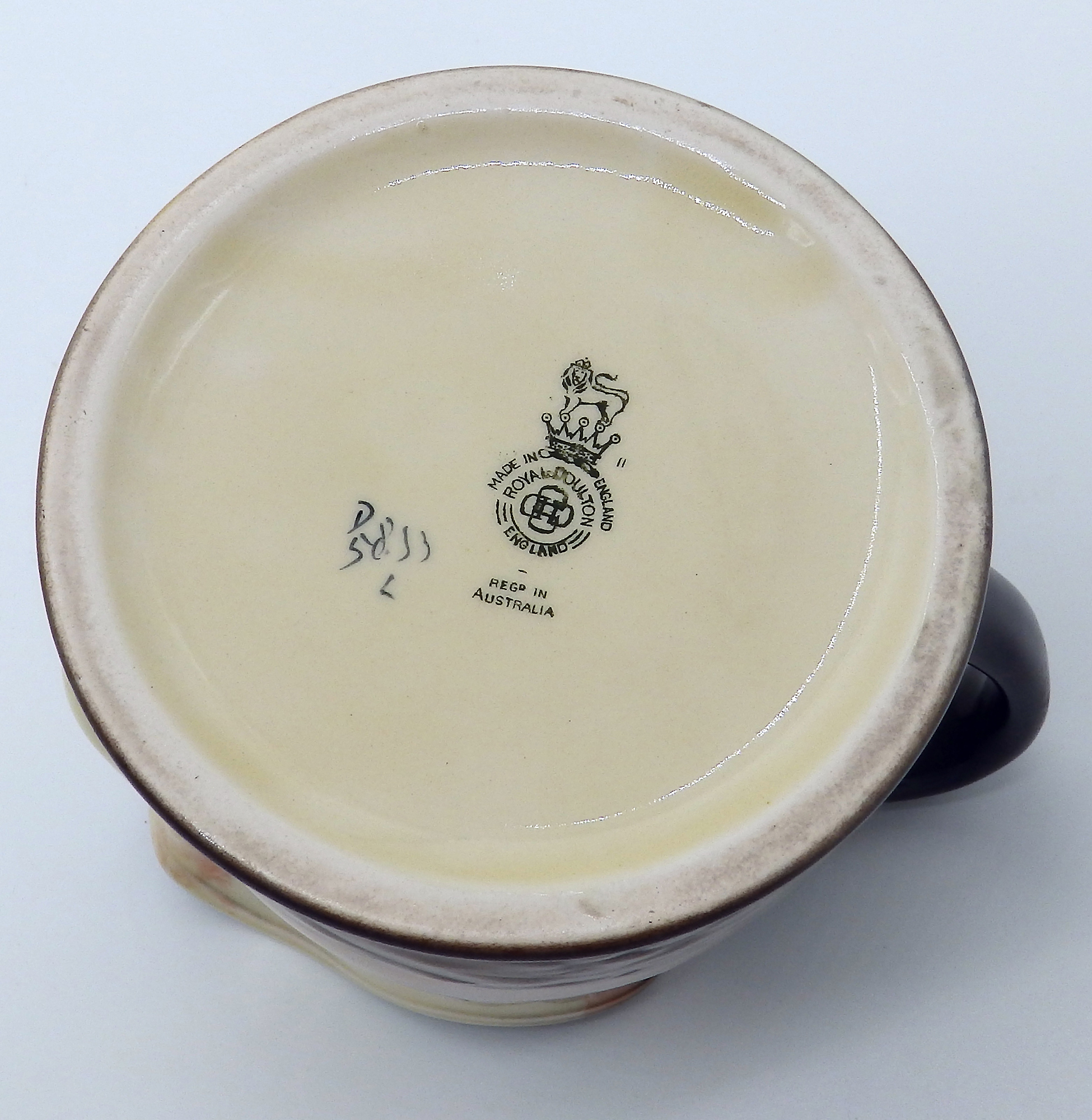 A scarce & good Royal Doulton relief pottery Series Dickensian Jug C.1930's