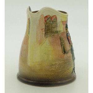 A scarce & good Royal Doulton relief pottery Series Dickensian Jug C.1930's