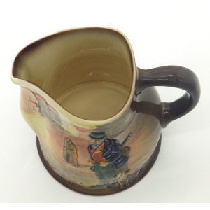 A scarce & good Royal Doulton relief pottery Series Dickensian Jug C.1930's