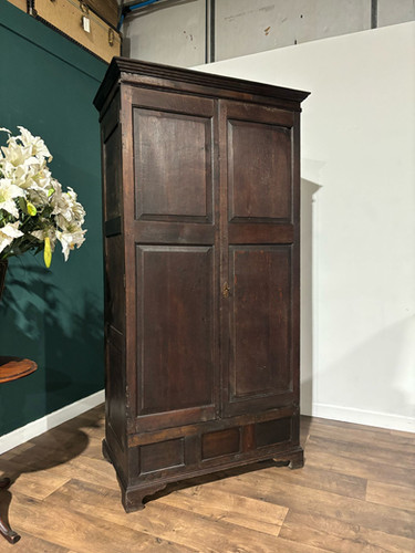 Early Oak Two Door Hall Wardrobe