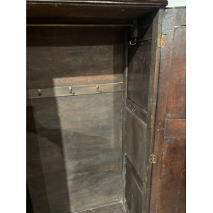 Early Oak Two Door Hall Wardrobe