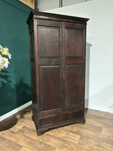 Early Oak Two Door Hall Wardrobe