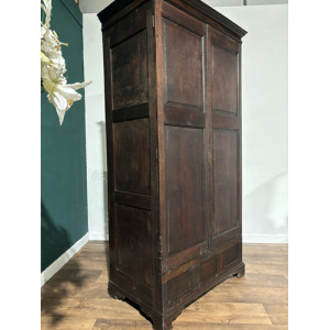 Early Oak Two Door Hall Wardrobe