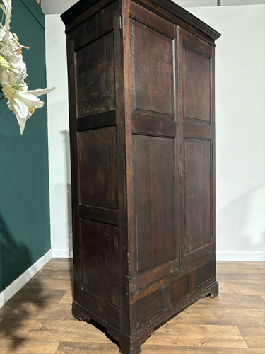 Early Oak Two Door Hall Wardrobe
