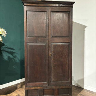 Early Oak Two Door Hall Wardrobe