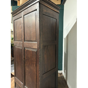 Early Oak Two Door Hall Wardrobe
