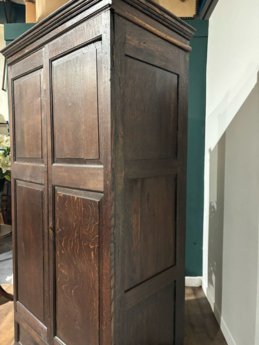 Early Oak Two Door Hall Wardrobe