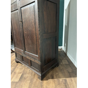Early Oak Two Door Hall Wardrobe