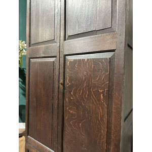 Early Oak Two Door Hall Wardrobe