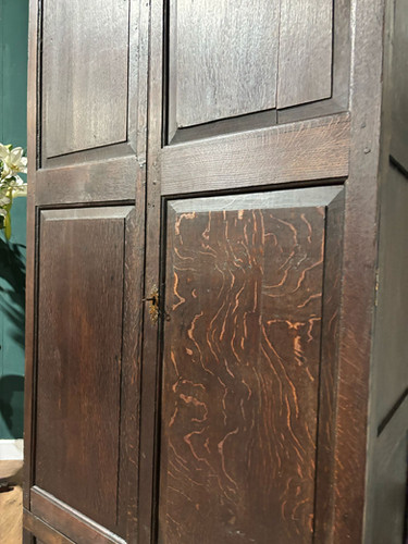 Early Oak Two Door Hall Wardrobe