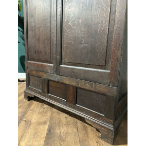 Early Oak Two Door Hall Wardrobe