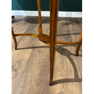 Edwardian Inlaid Oval Window / Side Table