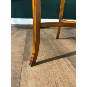 Edwardian Inlaid Oval Window / Side Table