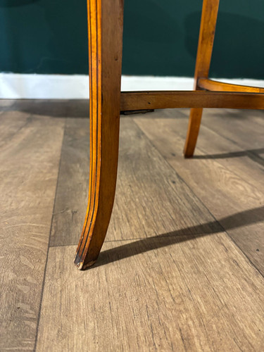 Edwardian Inlaid Oval Window / Side Table