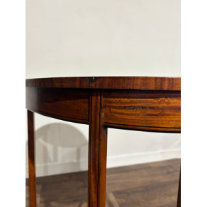 Edwardian Inlaid Oval Window / Side Table