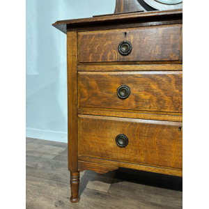 Edwardian Oak Dressing Table