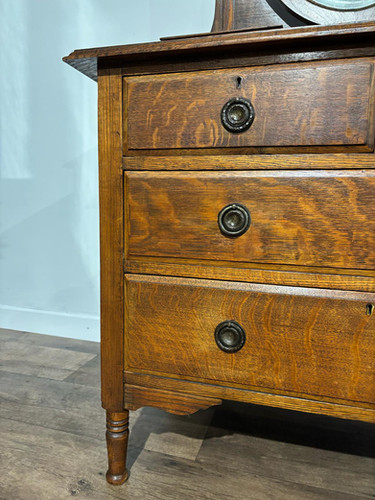 Edwardian Oak Dressing Table